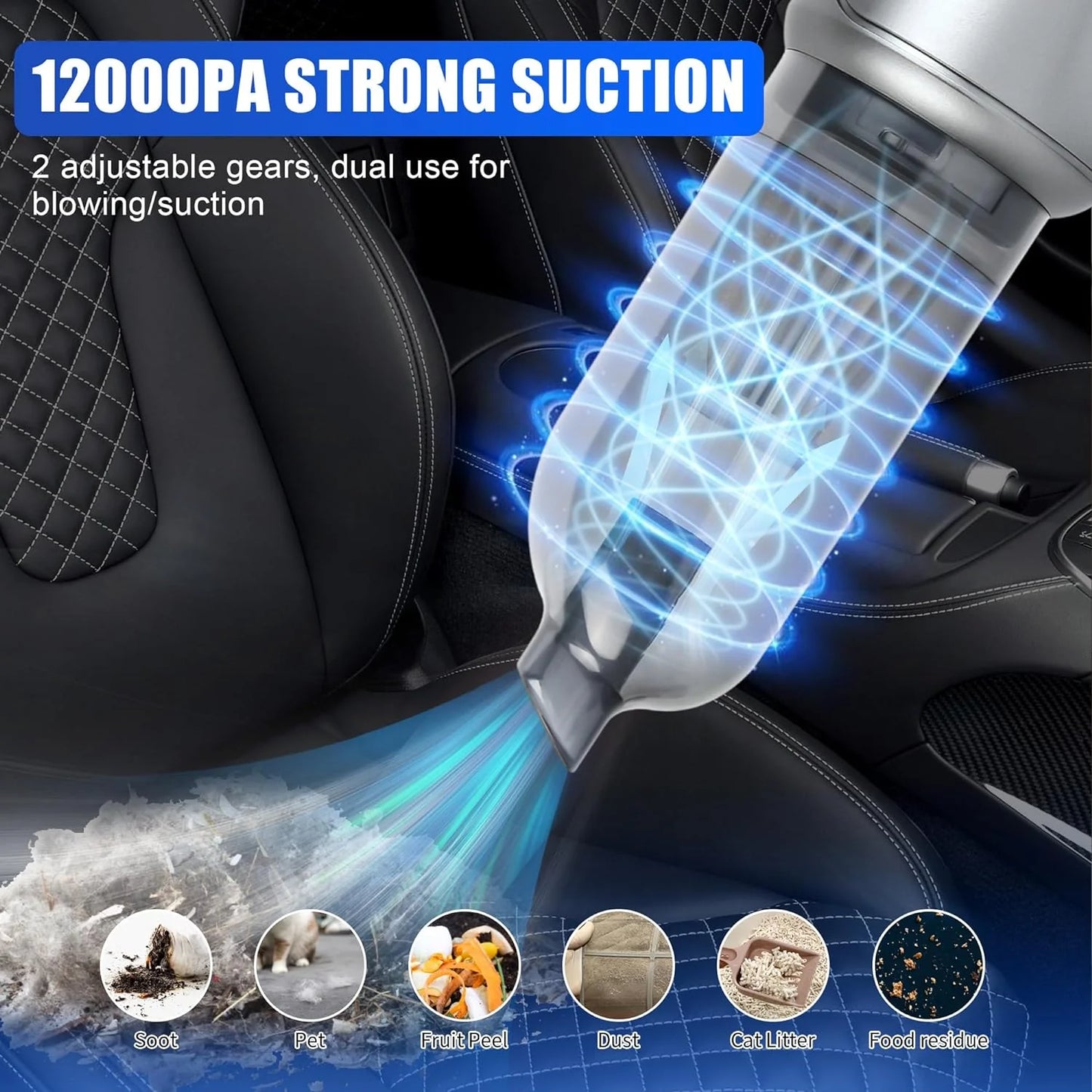 Test Power Of Our Vacuum In Your Hands Before Paying🔥Wireless Handheld Vacuum Cleaner 🖤 Black Friday Offer 🎉 Get 40% OFF 🛍️