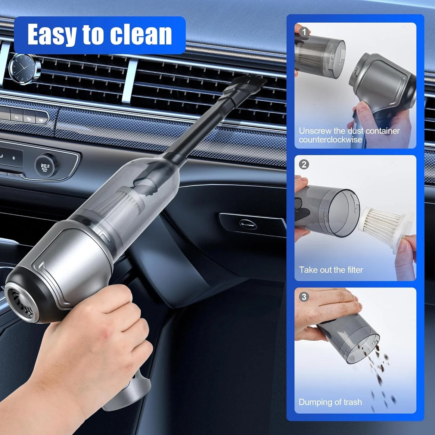 Test Power Of Our Vacuum In Your Hands Before Paying🔥Wireless Handheld Vacuum Cleaner 🖤 Black Friday Offer 🎉 Get 40% OFF 🛍️