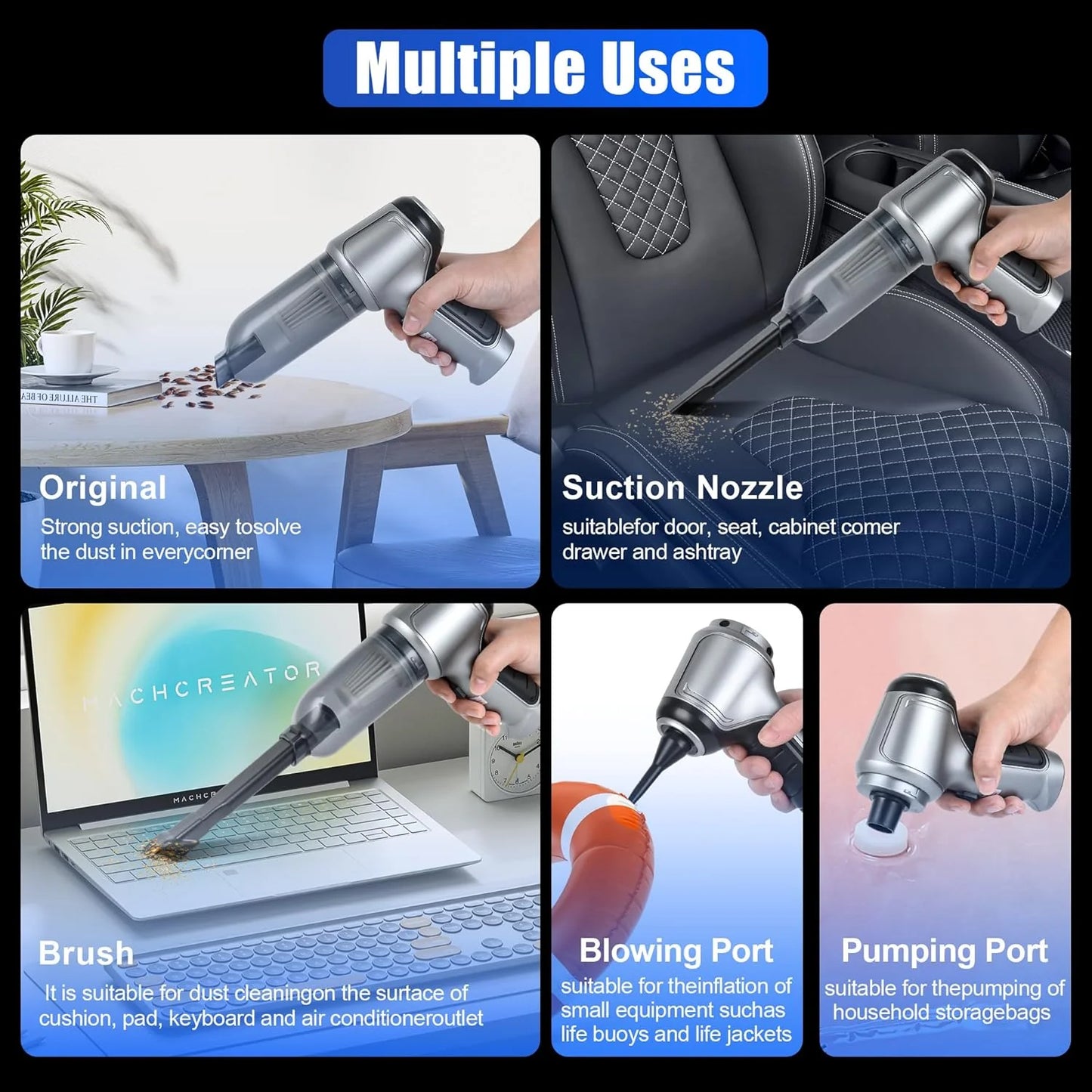 Test Power Of Our Vacuum In Your Hands Before Paying🔥Wireless Handheld Vacuum Cleaner 🖤 Black Friday Offer 🎉 Get 40% OFF 🛍️